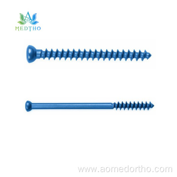 partially threaded cancellous screw